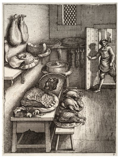 Town and Country Mouse by Wenceslaus Hollar